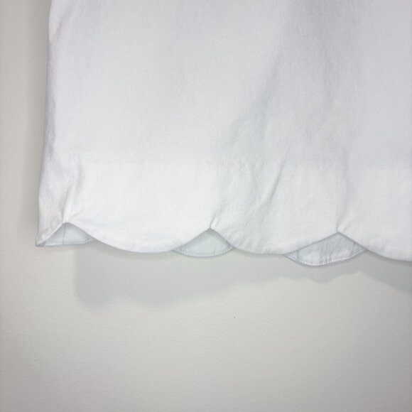 J.McLaughlin White Scallop Hem Skirt – Size 8 - Picture 8 of 8
